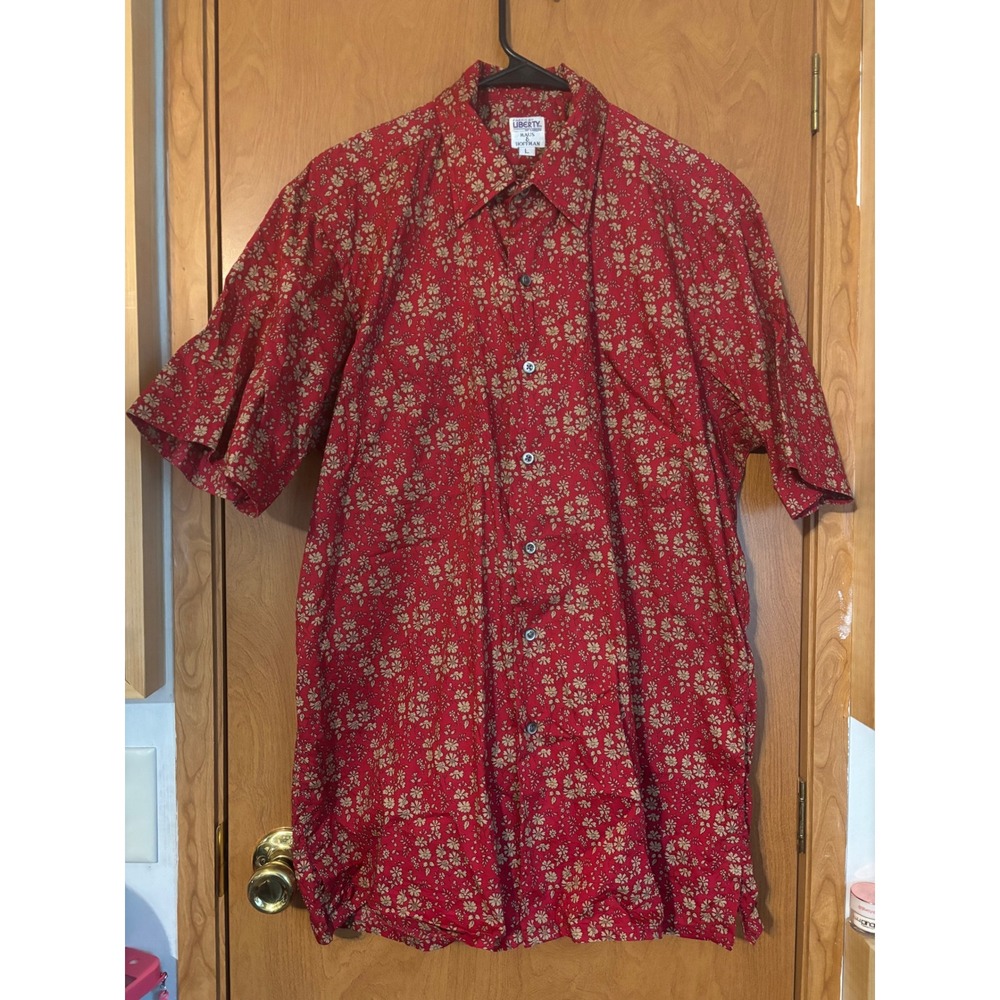 Vintage Maus & Hoffman Liberty of London Imported Cotton Button Down Mens L